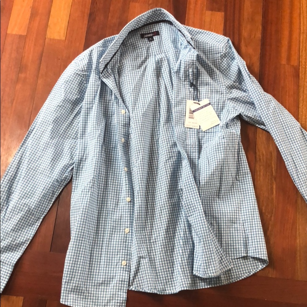 johnnie-O button down collar shirt 👔🔵